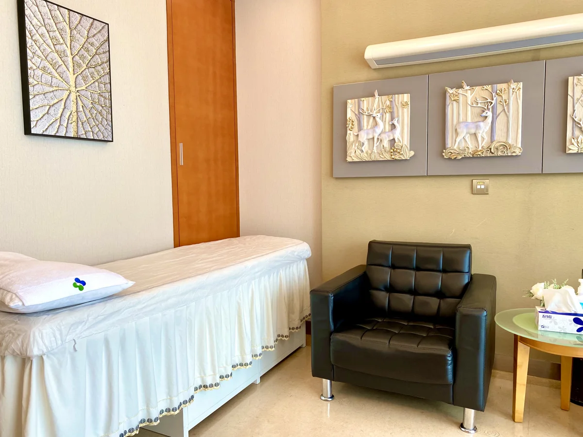 Private examination room at the University of Hong Kong–Shenzhen Hospital International Medical Center