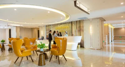 Hospital VIP reception centre and seating area