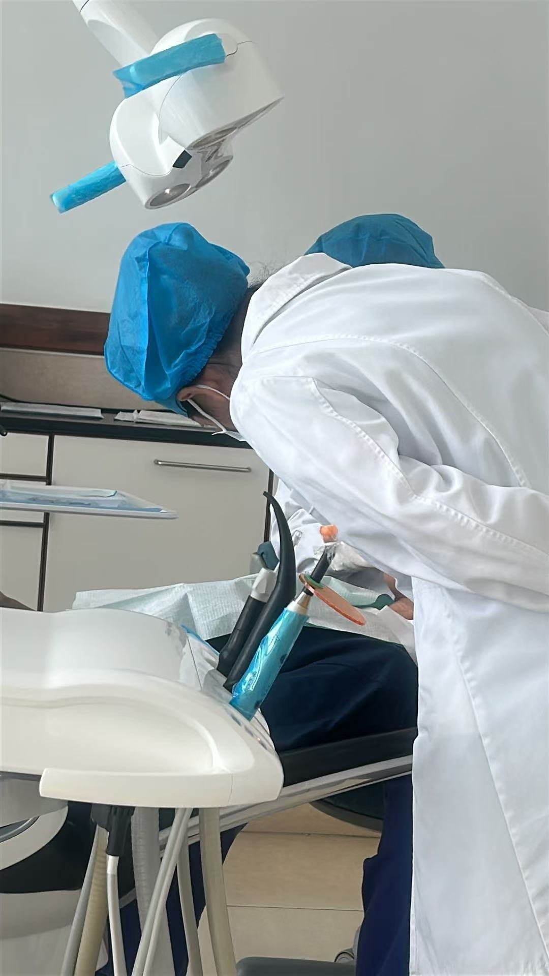 Dental care in progress during the Guangzhou hospital visit