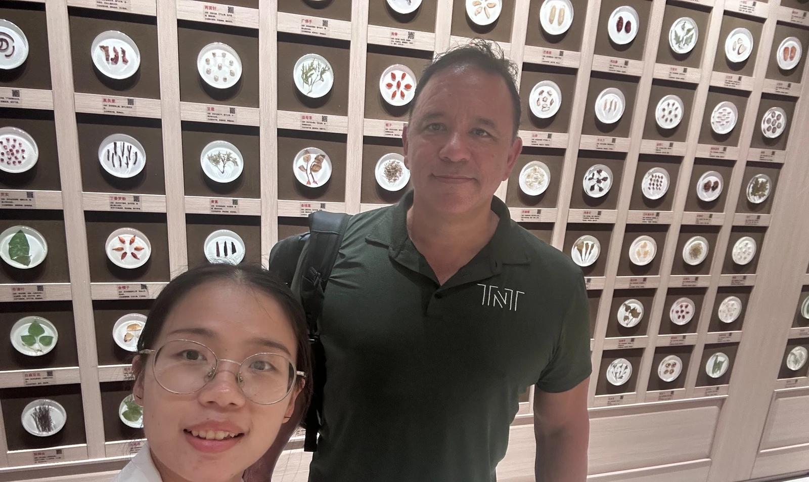Gus and Lucy during the hospital visit in Guangzhou